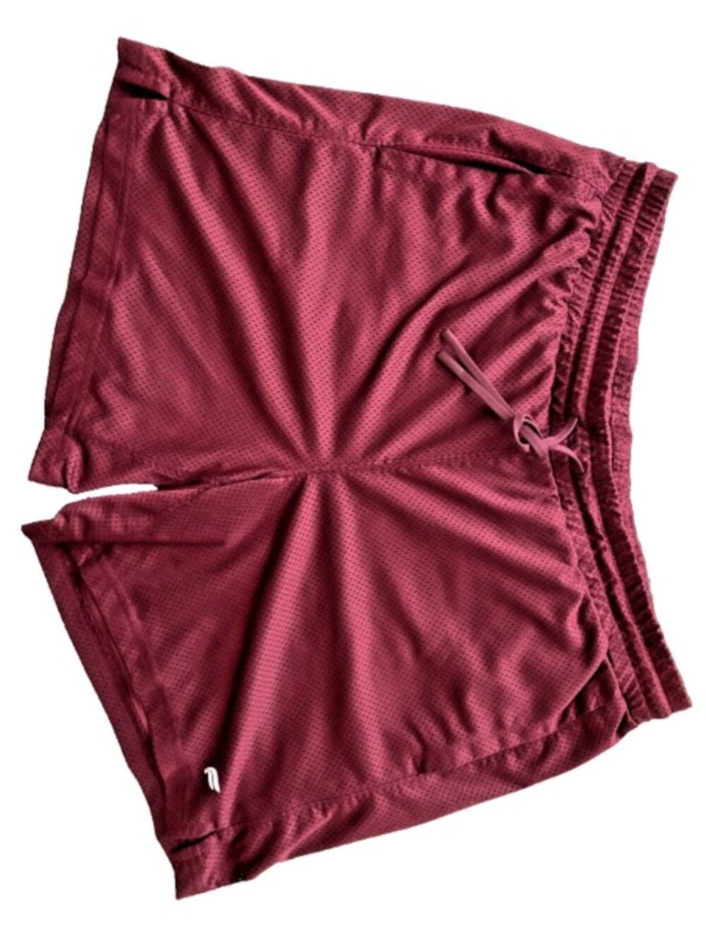 Men's Burgundy Fabletics Mesh Gym 5" Shorts Size L